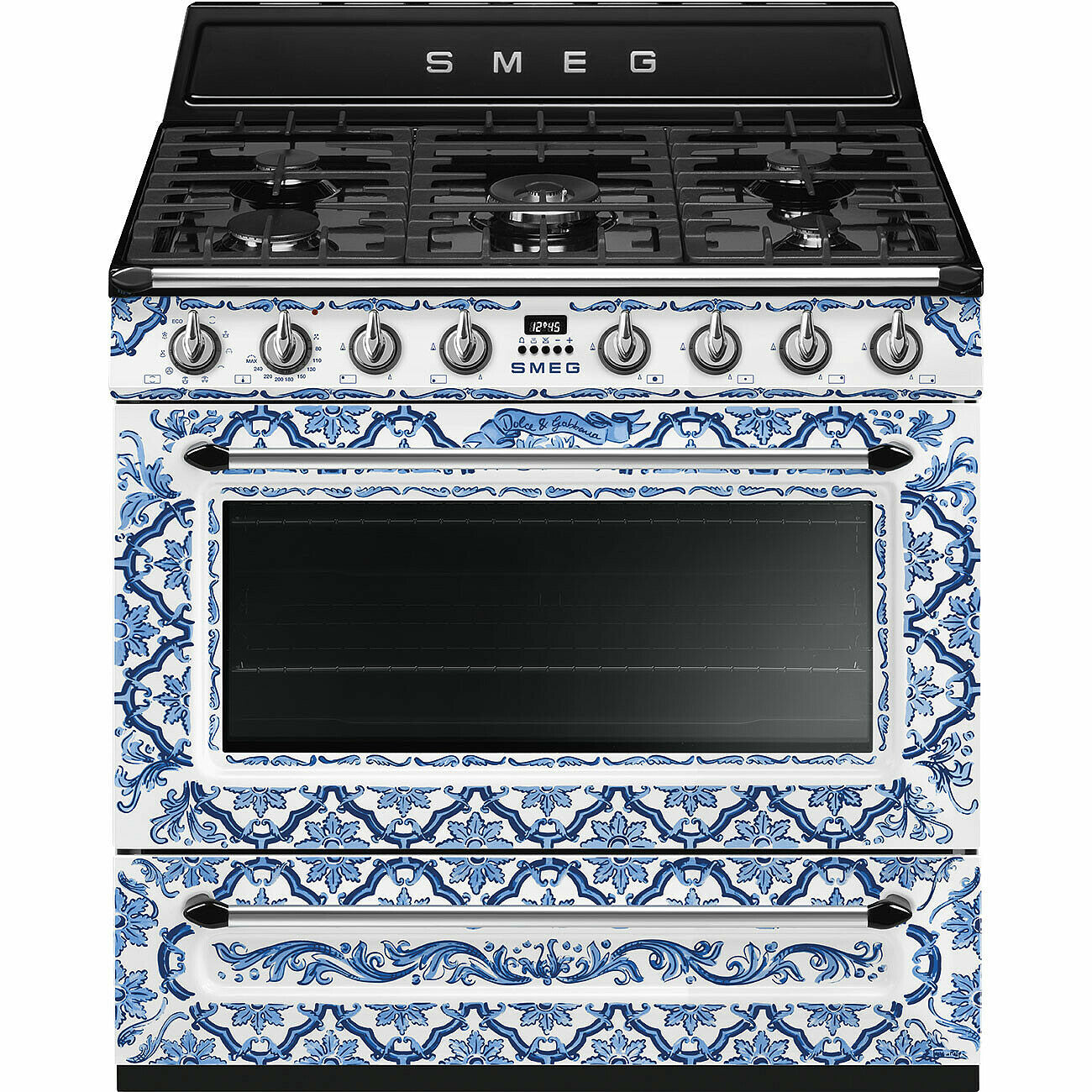 90cm Divina Cucina Blu Mediterraneo Dual Fuel Range Cooker