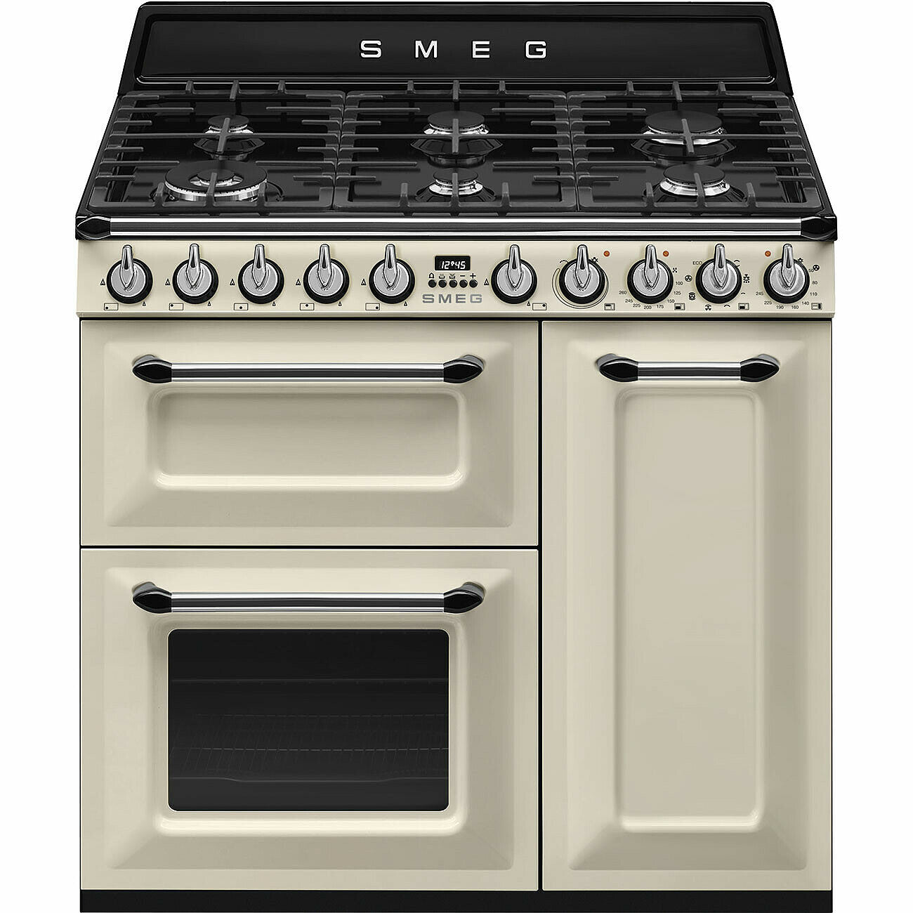 90cm Victoria three cavity dual fuel cooker