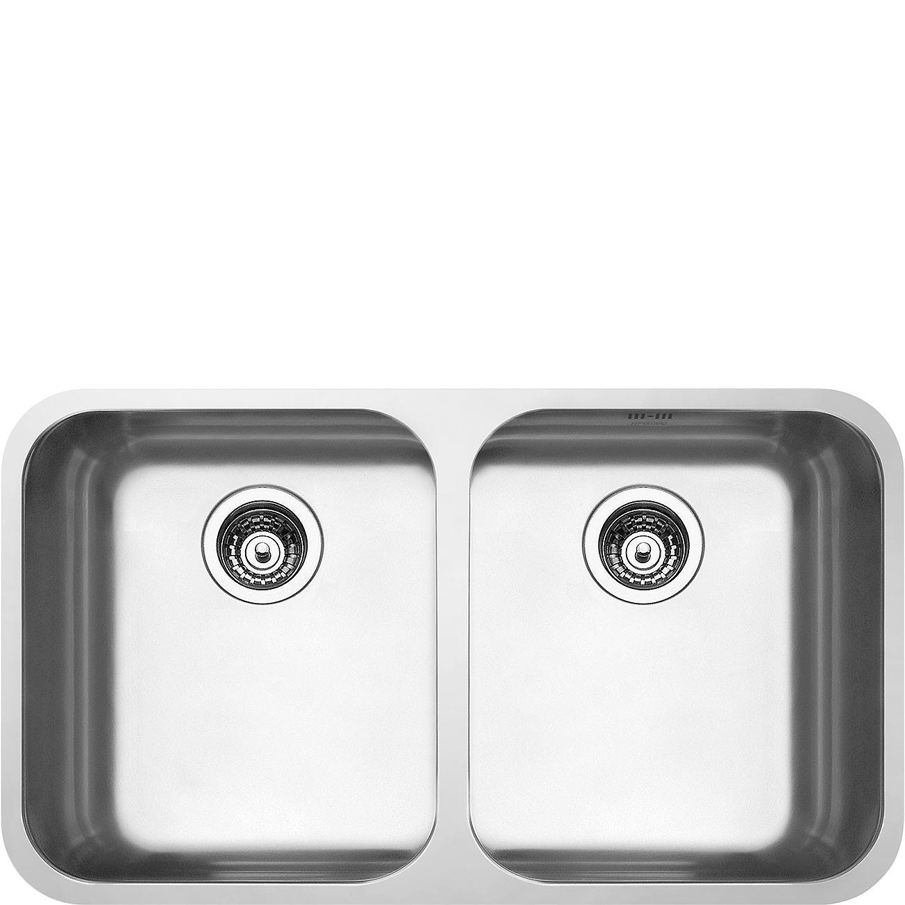 89cm Alba Double bowl undermount sink
