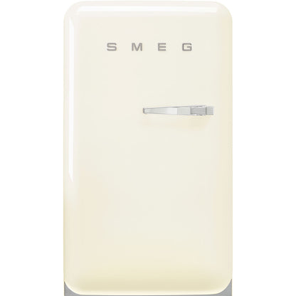 FAB10 55cm 50s Style Small Left Hand Hinge Fridge with Icebox