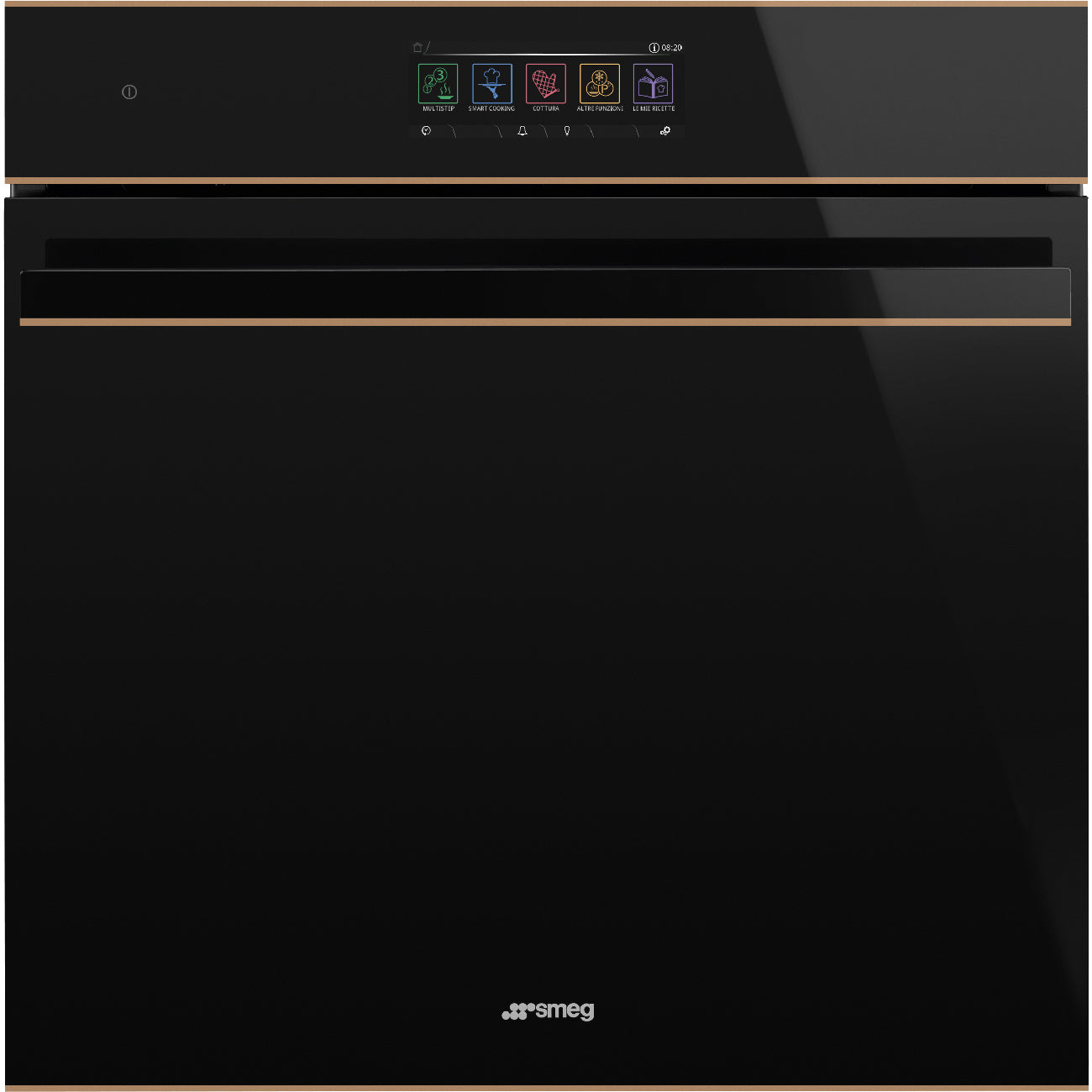 SOP6606S2PNR 60cm Dolce Stil Novo Pyrolytic SteamOne Oven Copper Trim