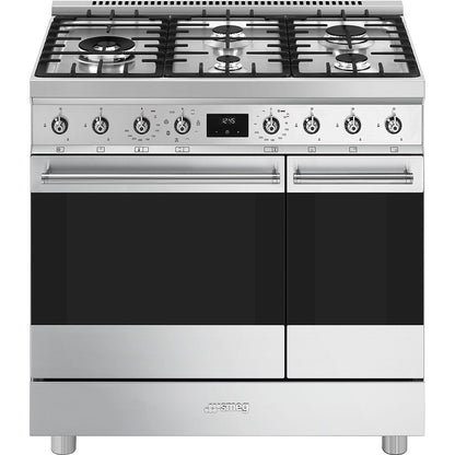 90cm Symphony double cavity dual fuel cooker
