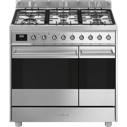 90cm Symphony double cavity dual fuel pyrolytic cooker