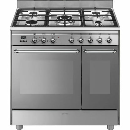 90cm Double cavity dual fuel cooker