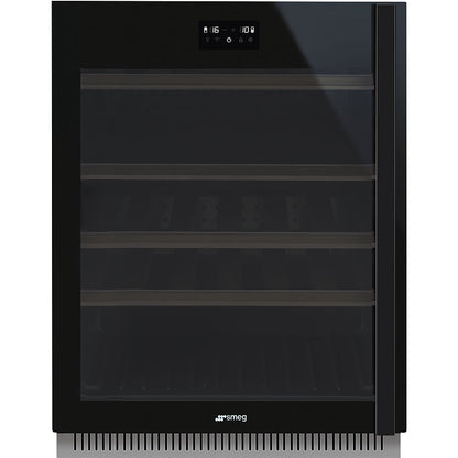 60cm Dolce Stil Novo U/C Wine Cooler with LH Hinge Eclipse Glass