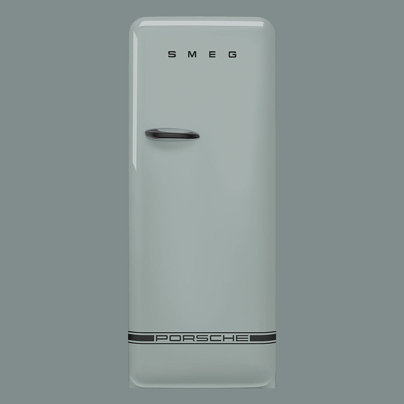 FAB28 60cm 50s Style Right Hand Hinge Fridge with Icebox in Porsche Shade Green