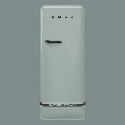 FAB28 60cm 50s Style Right Hand Hinge Fridge with Icebox in Porsche Shade Green