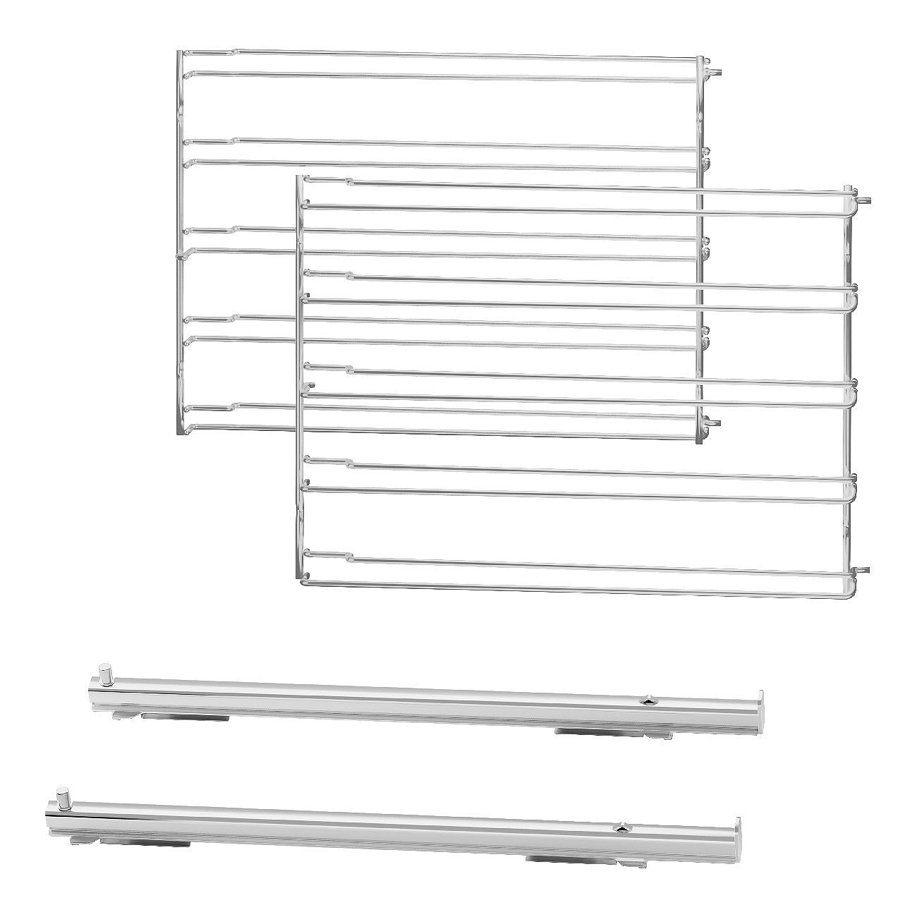 Partially extractable telescopic guidesb side racks SO Models