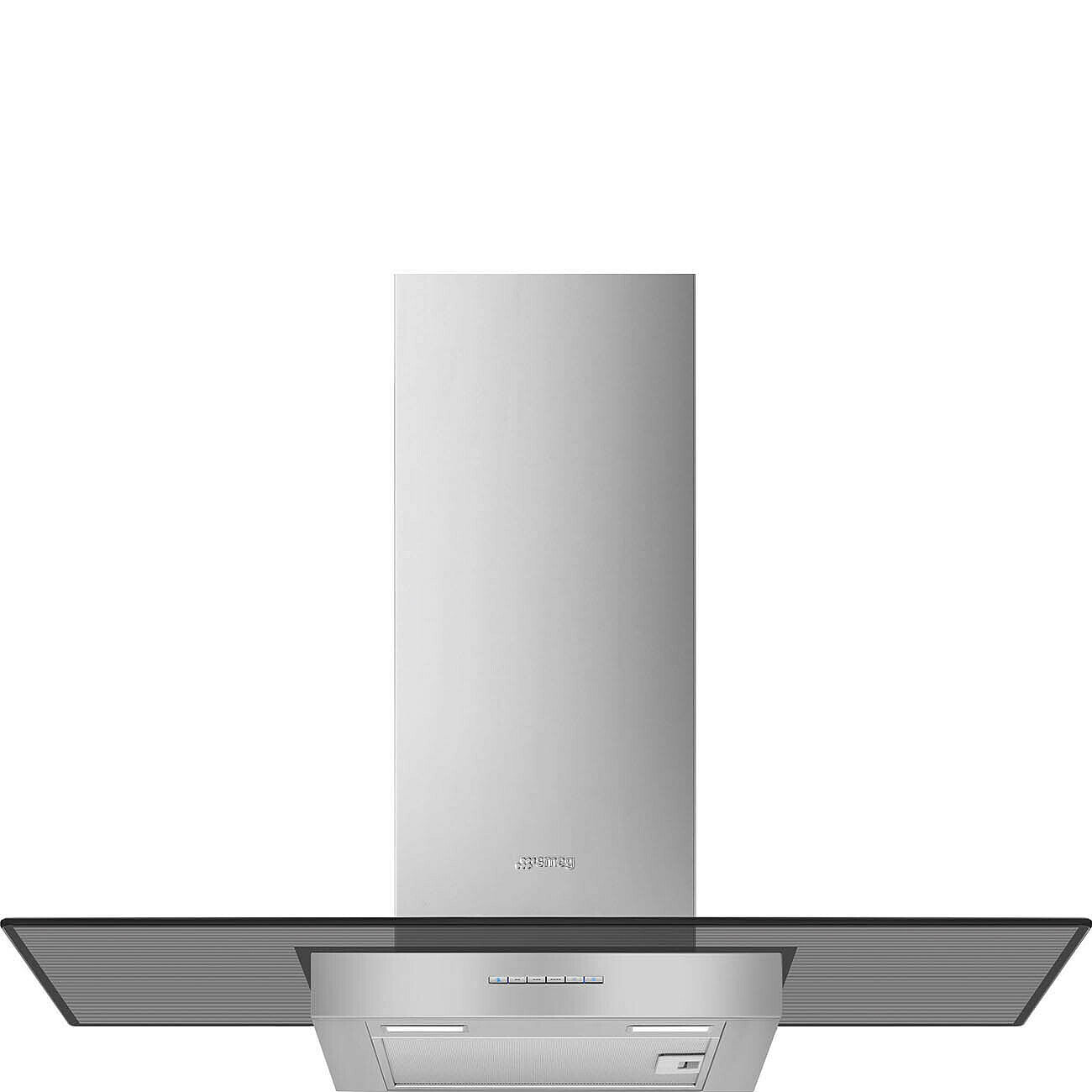 90cm Chimney Hood Stainless Steel & Glass