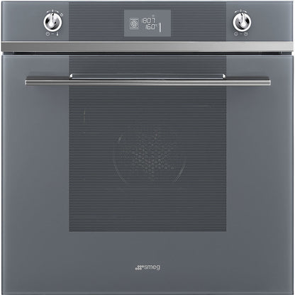 60cm Linea Single Oven in Silver Glass - SF6102TVS