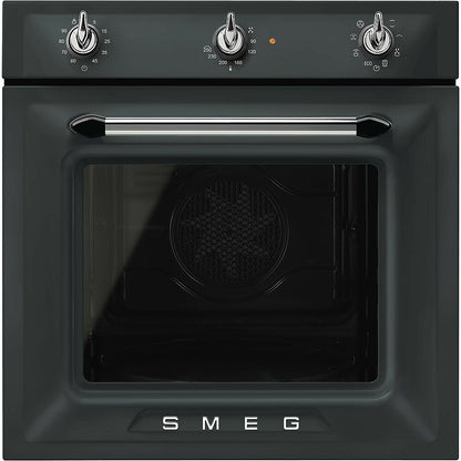 60cm Victoria Multifuctional Single Oven Matte Black