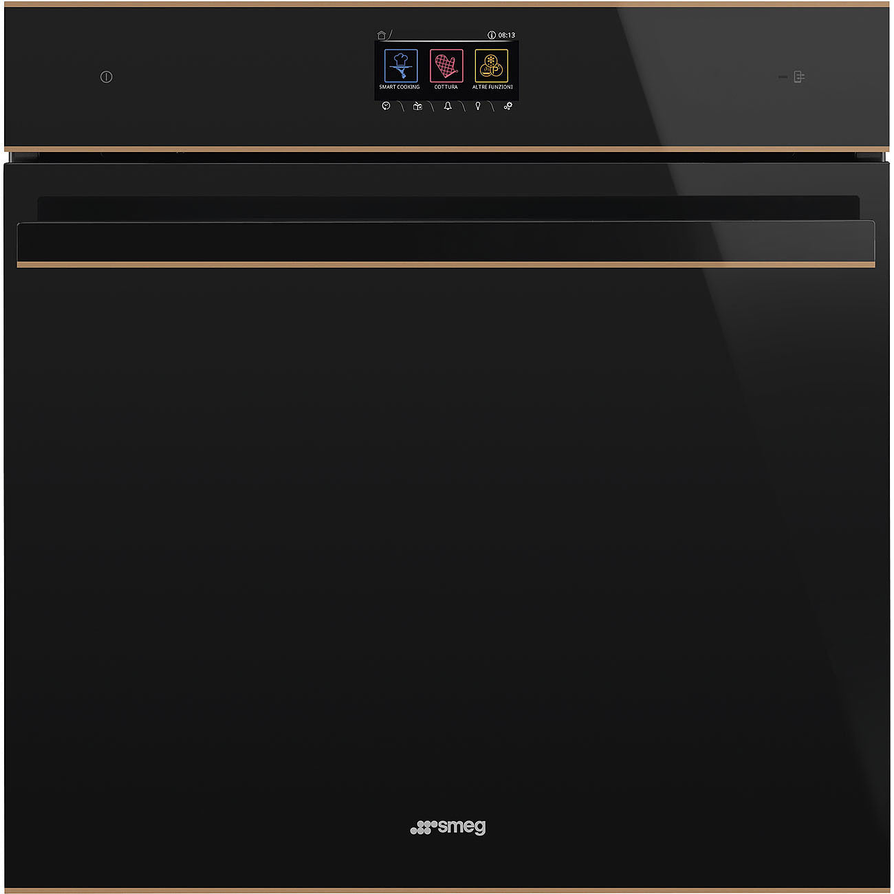 SOP6604S2PNR 60cm Dolce Stil Novo Pyrolytic SteamOne Oven Copper Trim