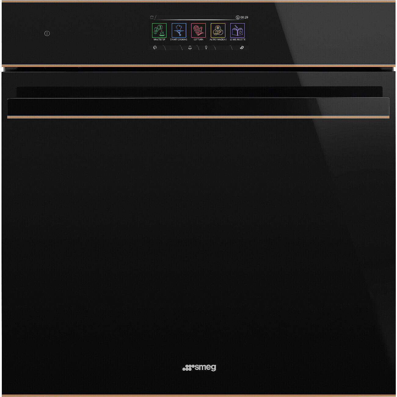 SOP6606S2PNR 60cm Dolce Stil Novo Pyrolytic SteamOne Oven Copper Trim