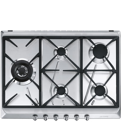 70cm Cucina Gas Hob Stainless Steel with Contemporary Controls