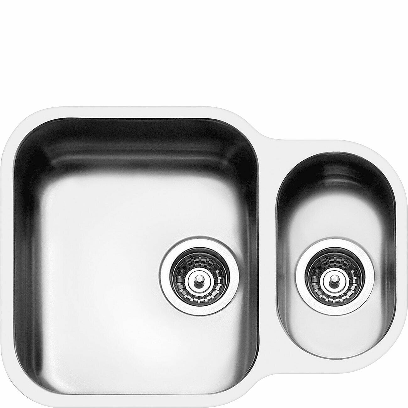 58cm Alba 1.5 Bowl Undermounted Sink