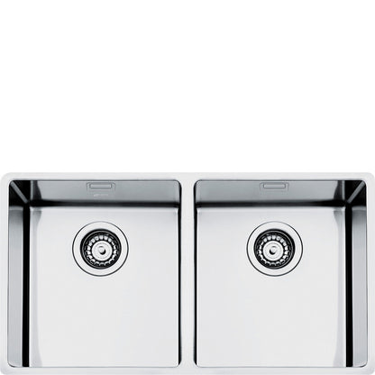 80cm Mira Double bowl undermount sink