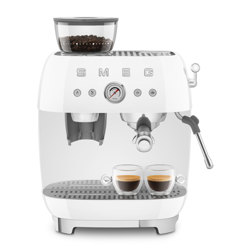 Espresso coffee machine with grinder
