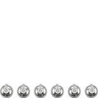 6MP1PX3 Set of 6 Linea controls for use with PX Hobs
