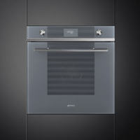 SFP6101TVS1 60cm Linea Pyrolytic Multifunction Single Oven in Silver Glass