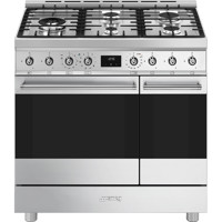 C92GPX2 90cm Stainless Steel Double Cavity Dual Fuel Pyrolytic Cooker