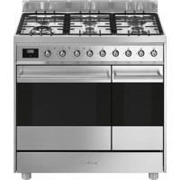 C92GPX9 90cm Stainless Steel Double Cavity Dual Fuel Pyrolytic Cooker