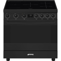 C9IMN2 90cm Full Black Single Cavity Cooker with Induction Hob