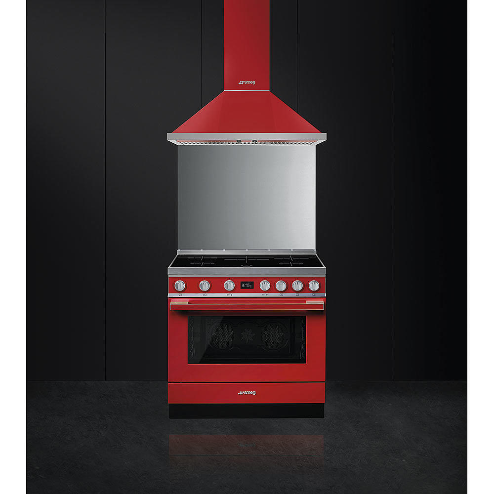 smeg red oven