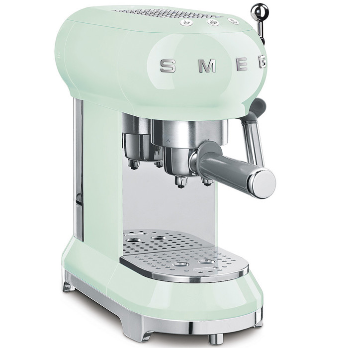 ECF01PGUK Espresso Coffee Machine in Pastel Green