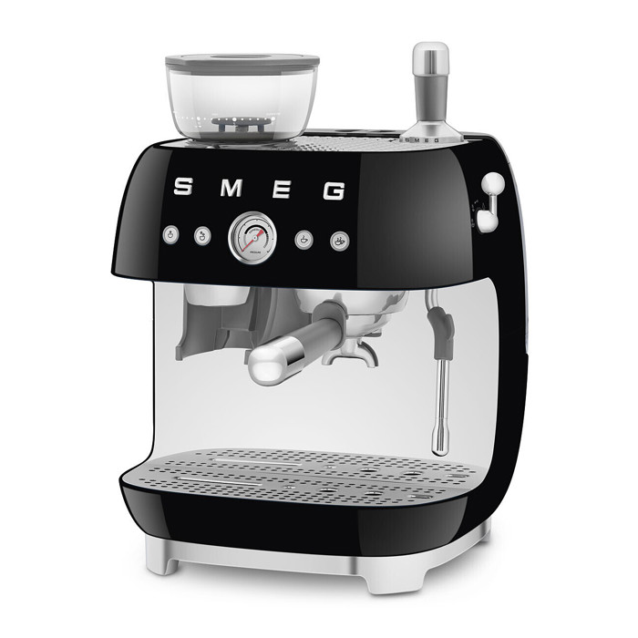 EGF03BLUK Espresso Coffee Machine with Grinder in Black