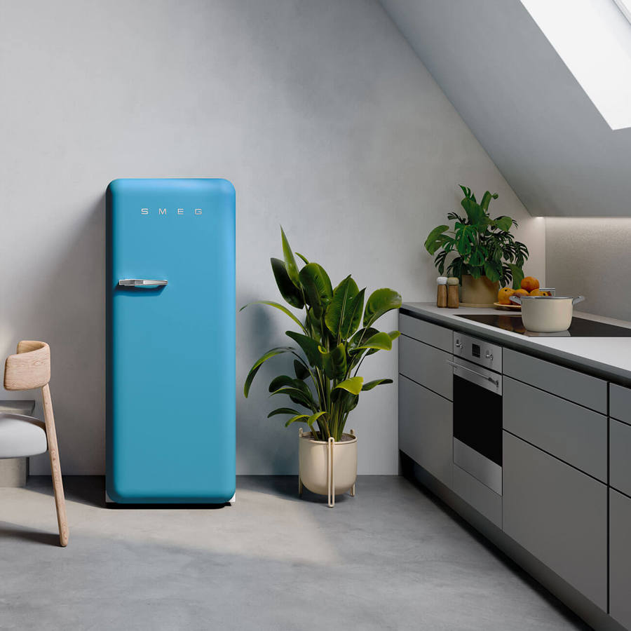 SMEG fridge in aqua blue - I will own one of these fridges one day. ;)