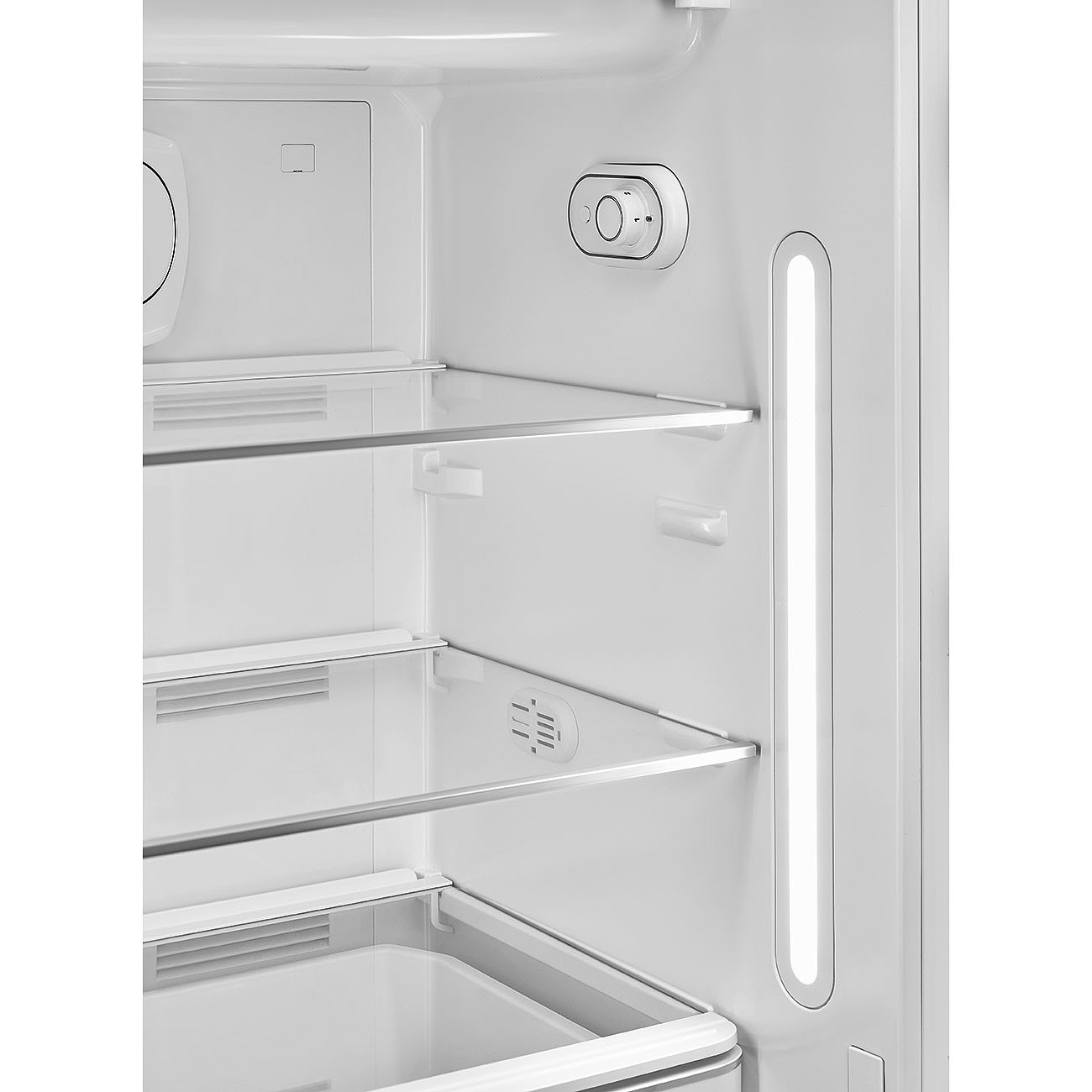 FAB28RDUJ5 60cm 50s Style Right Hand Hinge Fridge with Icebox