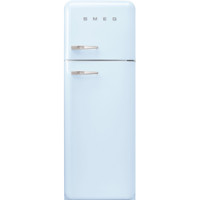 FAB30RPB5UK 60cm 50s Style Right Hand Hinge Freezer over Fridge Pastel Blue