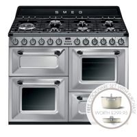 TR4110X-1 110cm Victoria Dual Fuel Range Cooker Stainless Steel