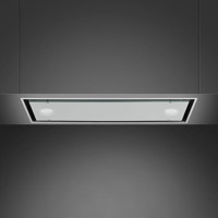 KSG74B 72cm Dolce Stil Novo Integrated Canopy Stainless Steel and White Glass