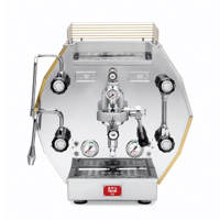 LPSDIG03UK La Pavoni Diamantina Semi-professional Domestic Coffee Machine Stainless Steel with Gold detailing