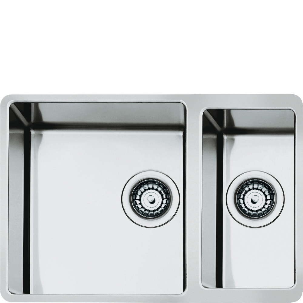 VSTR4018-2 Mira 1 and 3/4 Bowl Undermounted Sink Stainless Steel