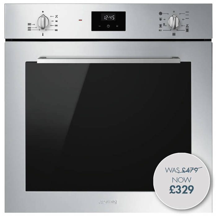 SF6400TVX 60cm Cucina Single Oven in Stainless Steel