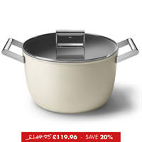 CKFC2611CRM Casserole Pan 26cm and Lid Cream