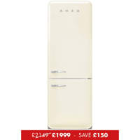 FAB38RCR5 70cm 50s Style Right Hand Hinge Fridge Freezer Cream