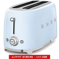 Pastel Blue 4 Slice Long-Slot Toaster