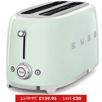 Pastel Green 4 Slice Long-Slot Toaster