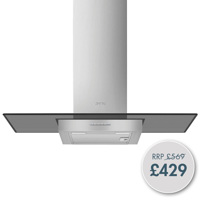 KBT900VE 90cm Chimney Hood Stainless Steel & Glass