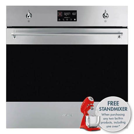 SOP6302TX 60cm Classic Pyrolytic Single Oven in Stainless Steel