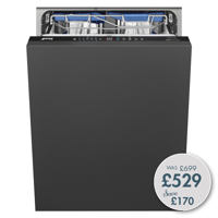 DID322BL 60cm Fully Integrated Dishwasher with Flexi-Duo