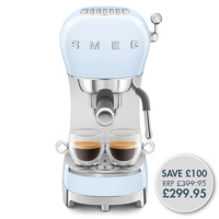 Pastel Blue Espresso Coffee Machine