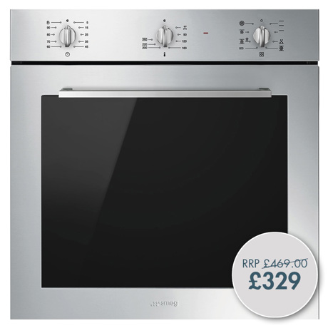 SF64M3TVX 60cm Cucina Single Oven in Stainless Steel