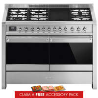 A4-81 120cm Opera Dual Fuel Range Cooker Stainless Steel