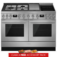 CPF120IGMPX 120cm Portofino Dual Fuel Range Cooker Stainless Steel