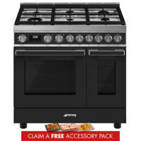 CPF92GMA 90cm Portofino Dual Fuel Range Cooker Anthracite