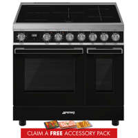 CPF92IMBL 90cm Portofino Electric Range Cooker Black